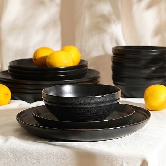 Stone + Lain Elio 12-pc. Stoneware Dinnerware Set