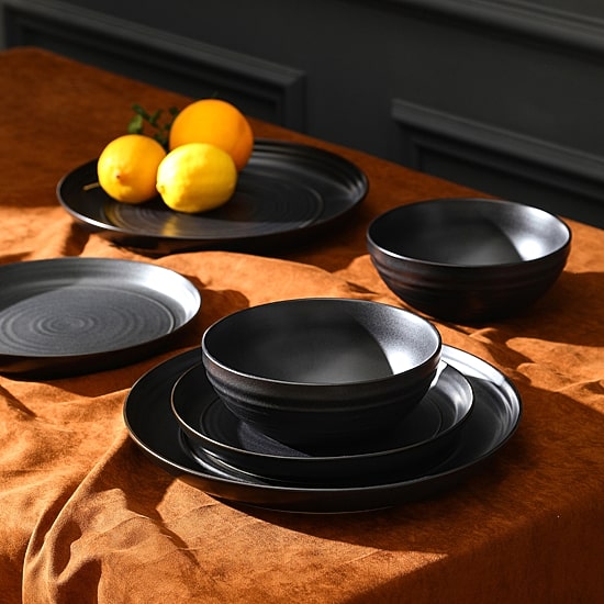Stone + Lain Elio 12-pc. Stoneware Dinnerware Set