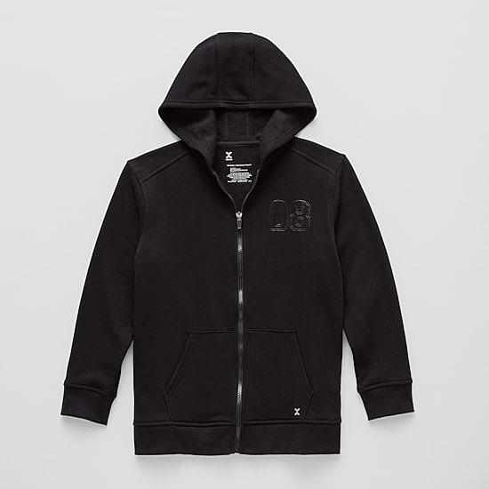 Xersion Little & Big Kid Boys Long Sleeve Fleece Zipper Active Hoodie