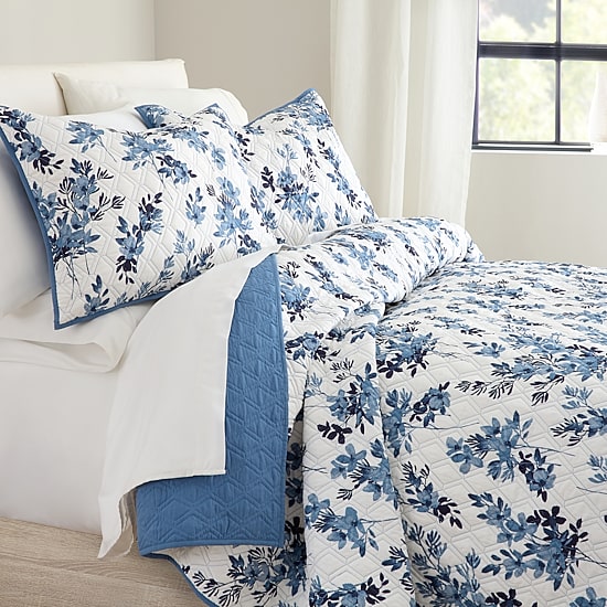 Home Expressions Madeline Floral Quilt Set
