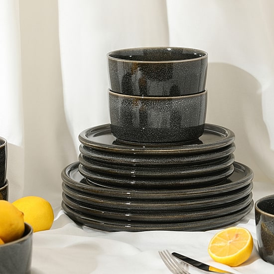 Stone + Lain Eden 12-pc. Stoneware Dinnerware Set