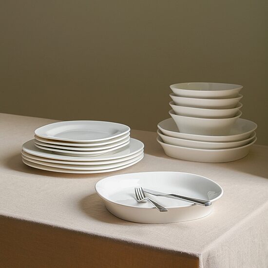 Stone + Lain Quadro 4-pc. Porcelain Pasta Bowl