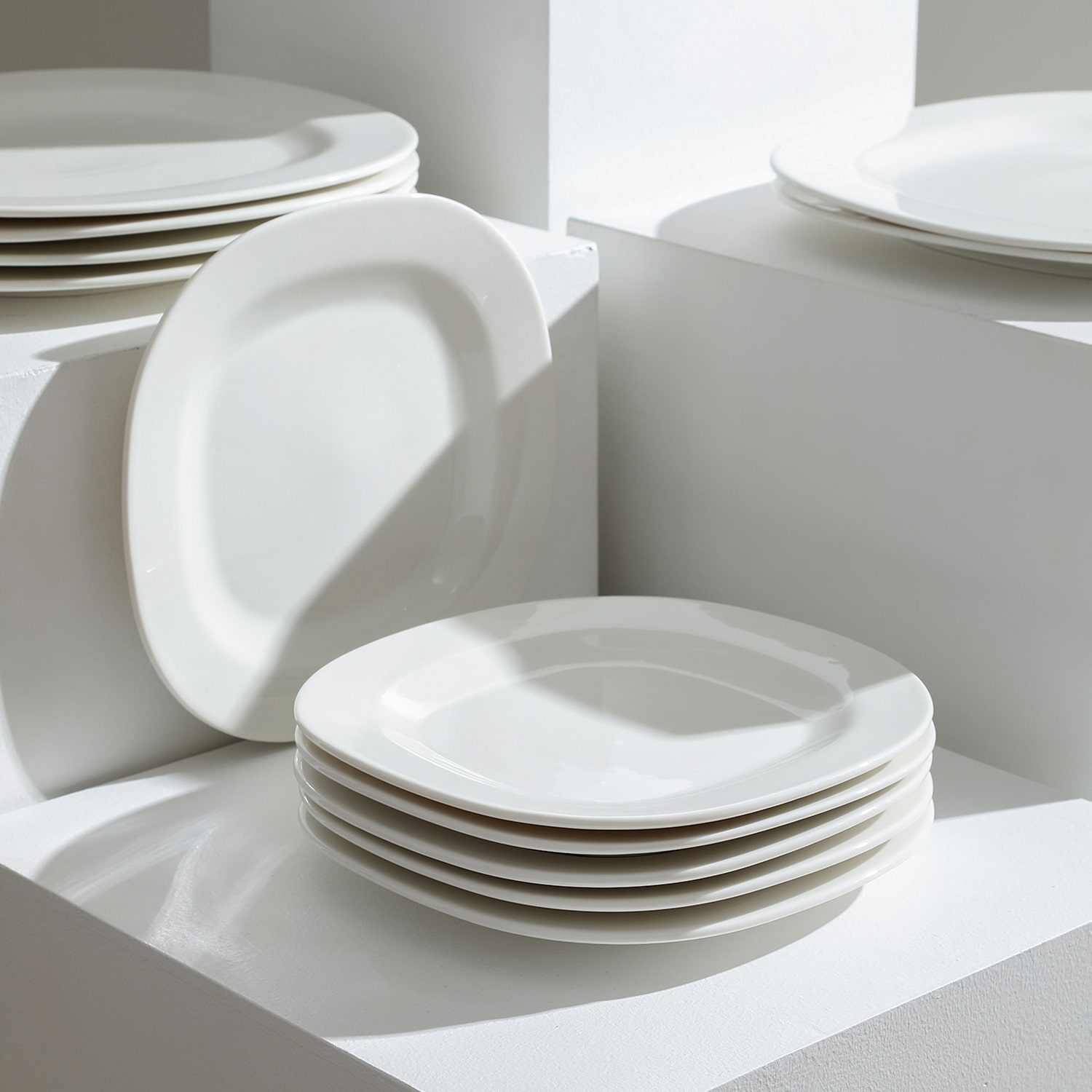 Stone + Lain Quadro 4-pc. Porcelain Salad Plate