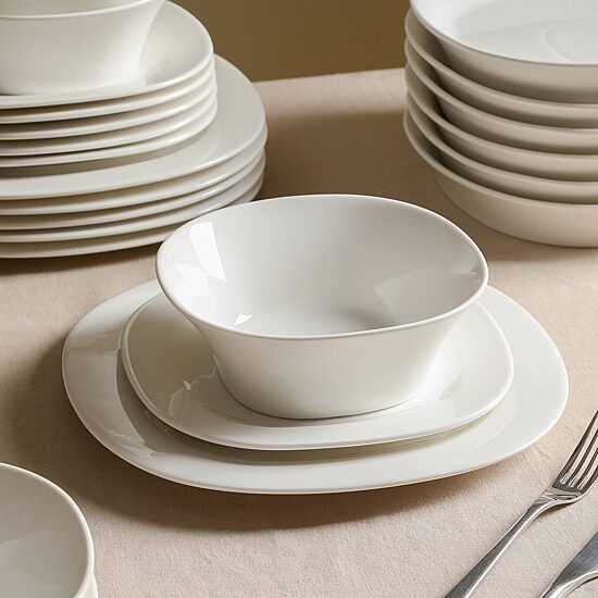 Stone + Lain Quadro 4-pc. Porcelain Dinner Plate