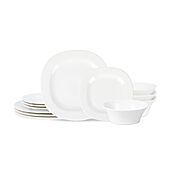 Stone + Lain Quadro 12-pc. Porcelain Dinnerware Set