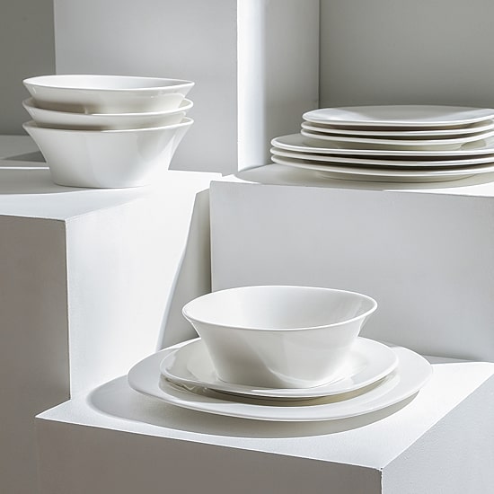 Stone + Lain Quadro 12-pc. Porcelain Dinnerware Set