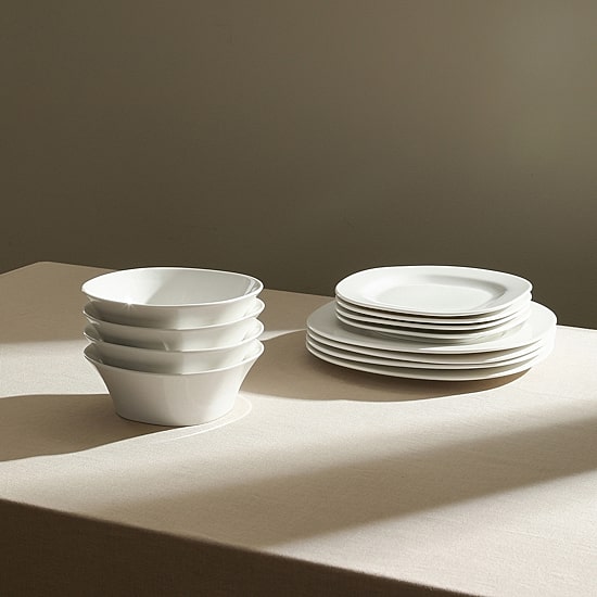 Stone + Lain Quadro 12-pc. Porcelain Dinnerware Set