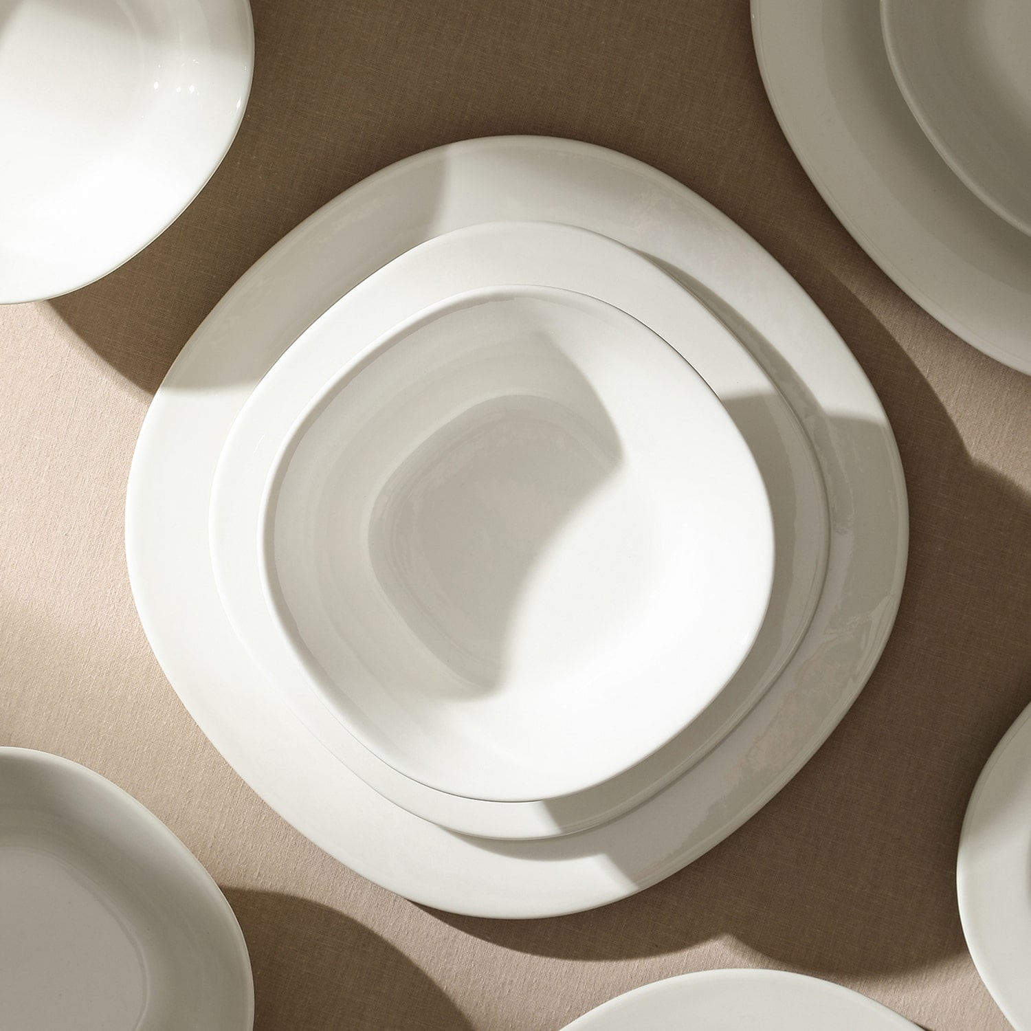 Stone + Lain Quadro 12-pc. Porcelain Dinnerware Set
