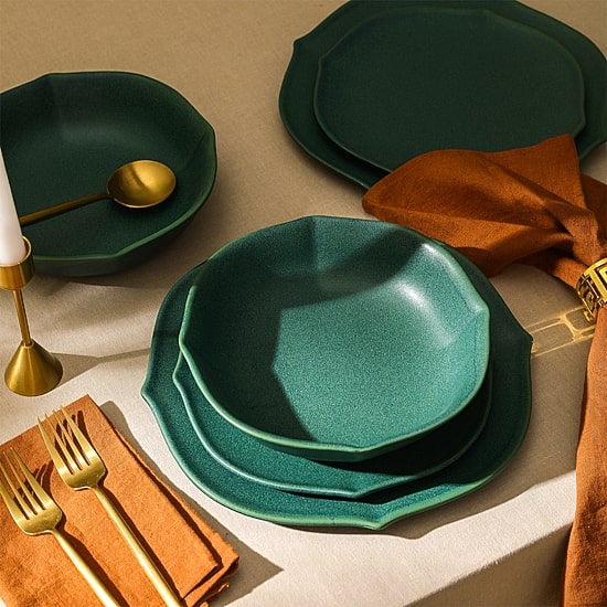 Stone + Lain Baskerville 24-pc. Stoneware Dinnerware Set