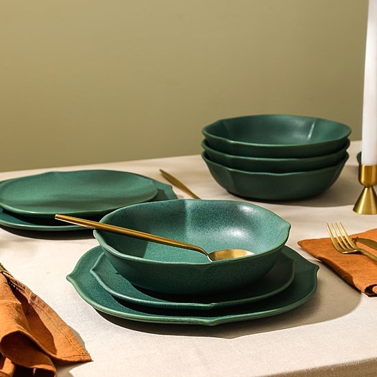 Stone + Lain Baskerville 24-pc. Stoneware Dinnerware Set