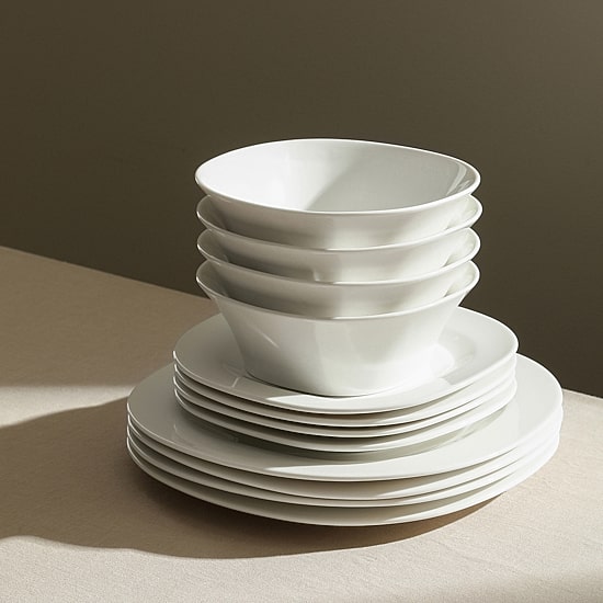 Stone + Lain Quadro Porcelain Dinnerware Set