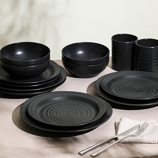 Stone + Lain Orbit 12-pc. Stoneware Dinnerware Set