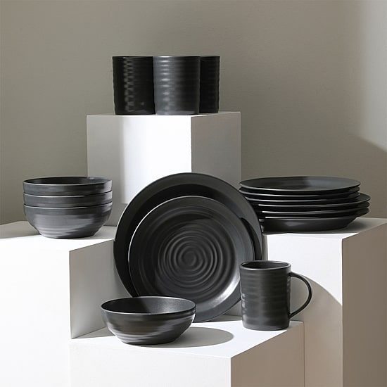 Stone + Lain Orbit 16-pc. Stoneware Dinnerware Set