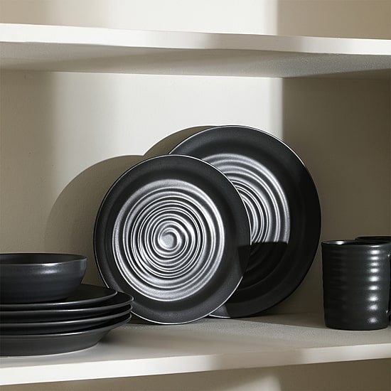 Stone + Lain Orbit 4-pc. Stoneware Dinner Plate