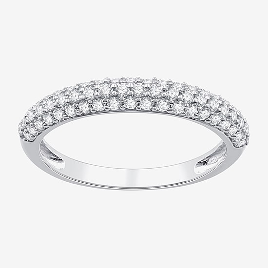 Womens 1/2 CT. T.W. Lab Grown White Diamond 10K Gold Wedding Engagement Ring