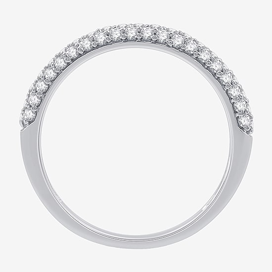 Womens 1/2 CT. T.W. Lab Grown White Diamond 10K Gold Wedding Engagement Ring