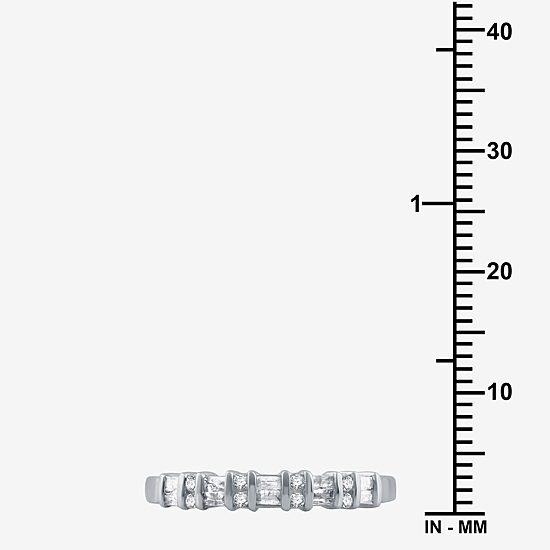 1/4 CT.T.W. Natural Diamond 10K White Gold Band
