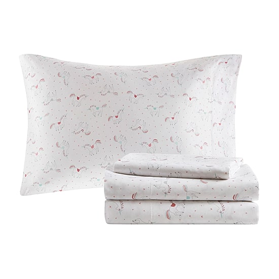 Mi Zone Kids Mia Complete Bed and Sheet Set with decorative pillow