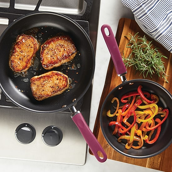 Rachael Ray Create Delicious Hard Anodized 2-pc. Deep Frying Pans