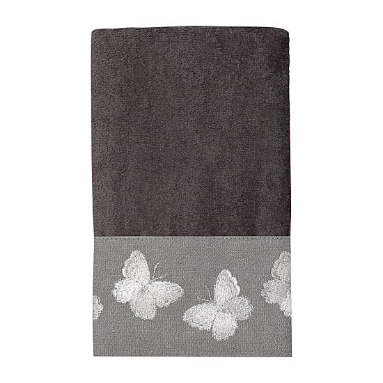 Avanti Yara Granite Embroidered Bath Towel