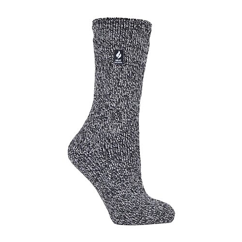 Heat Holders Original Womens 1 Pair Crew Socks, 5-9, Gray