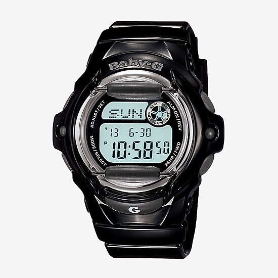 Casio Baby G Womens Digital Black Strap Watch Bg169u-1, Color