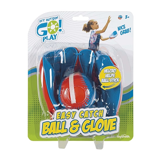Toysmith Toysmith Get Outside Go Super Sport Easy Catch Ball & Glove Set (Packaging May Vary) Outdoor Play Set