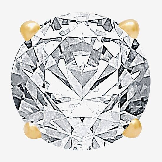 (H-I / I1) Ever Star 1 CT. T.W. Lab Grown White Diamond 10K Gold 6.3mm Single Earring