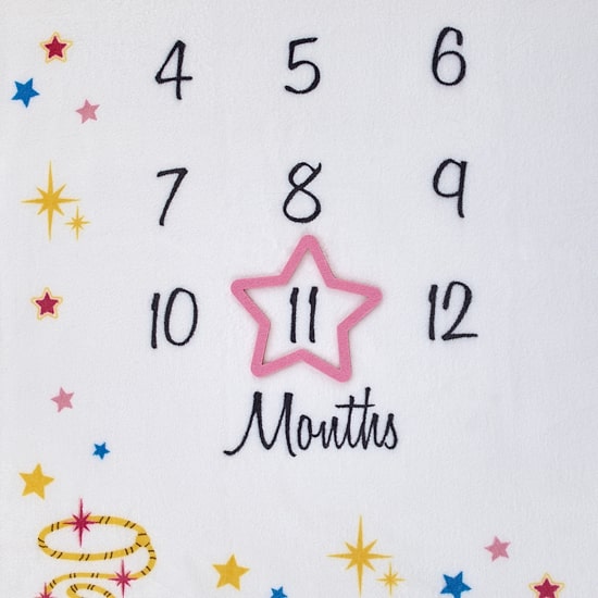 Warner Bros Wonder Woman Baby Milestone Blanket