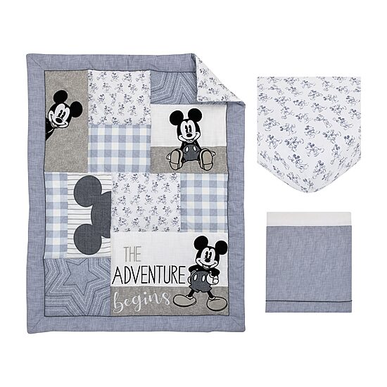 Disney Collection 3-pc. Mickey Mouse Crib Bedding Set
