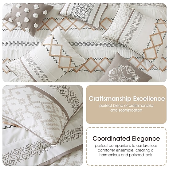 Stratford Park Quinn 15-pc. Geometric Midweight Comforter Set