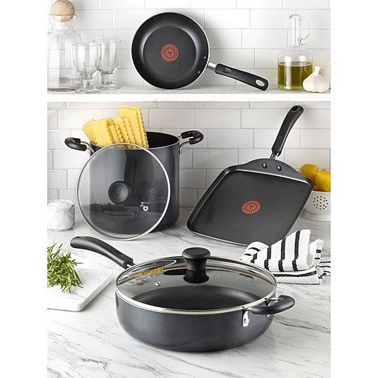 T-Fal Essentials 20-pc. Aluminum Non-Stick Cookware Set