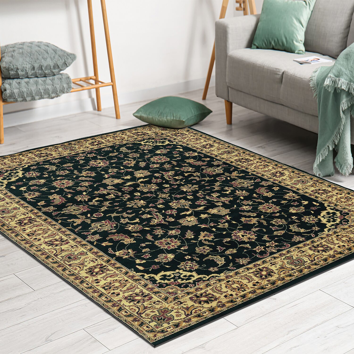 Radici Castello Rachel Traditional Oriental Sarouk Indoor Rectangular Accent Rug