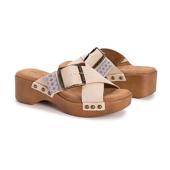 Muk Luks Womens Charlotte Wedge Sandals
