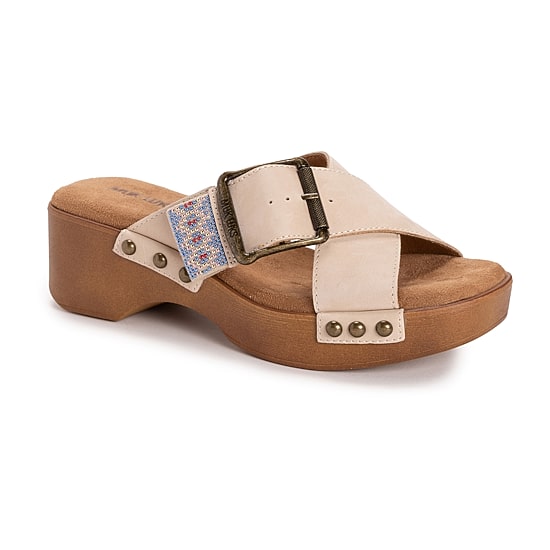 Muk Luks Womens Charlotte Wedge Sandals