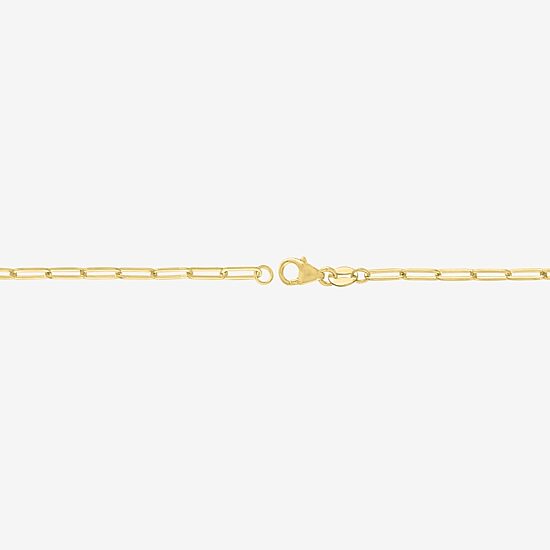 Diamond Addiction 1/3 Ct.T.W. (G-H, I1-I2) Lab-Grown Diamond Womens 10K Gold Paperclip Round Chain Bracelet