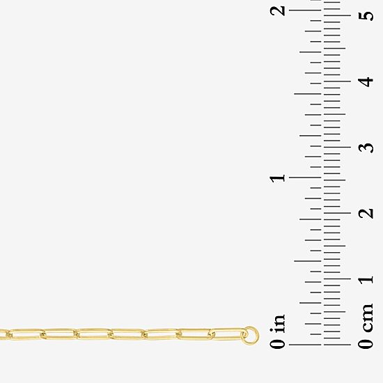 Diamond Addiction 1/3 Ct.T.W. (G-H, I1-I2) Lab-Grown Diamond Womens 10K Gold Paperclip Round Chain Bracelet