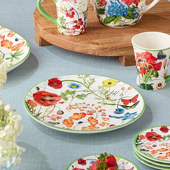 Certified International Greenhouse 4-pc. Ceramic Dinner Plate