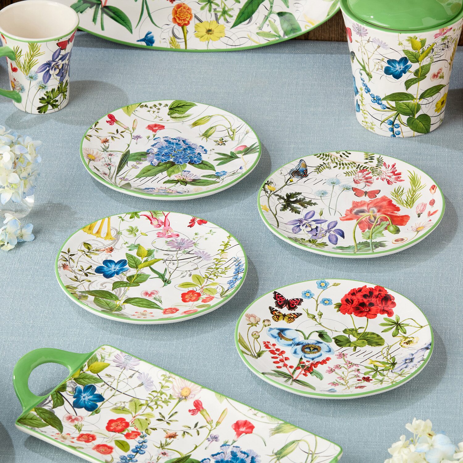 Certified International Greenhouse 4-pc. Ceramic Salad Plate