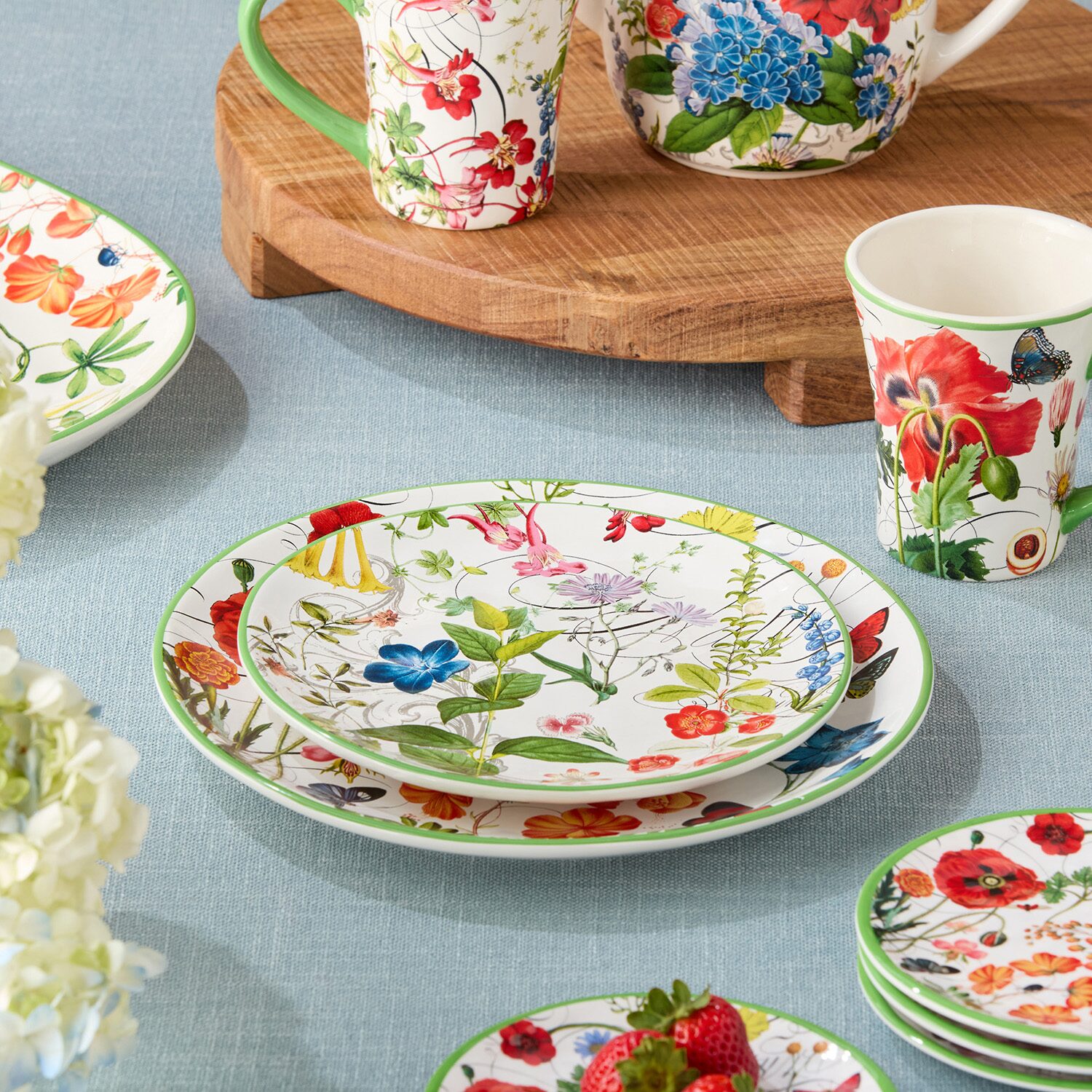 Certified International Greenhouse 4-pc. Ceramic Salad Plate