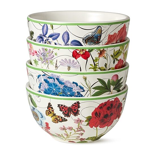 Certified International Greenhouse 4-pc. Ceramic Ice Cream Bowl