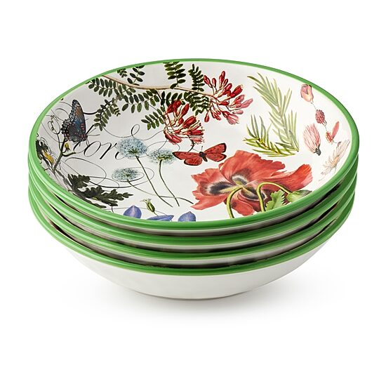 Certified International Greenhouse 4-pc. Ceramic Soup Bowl