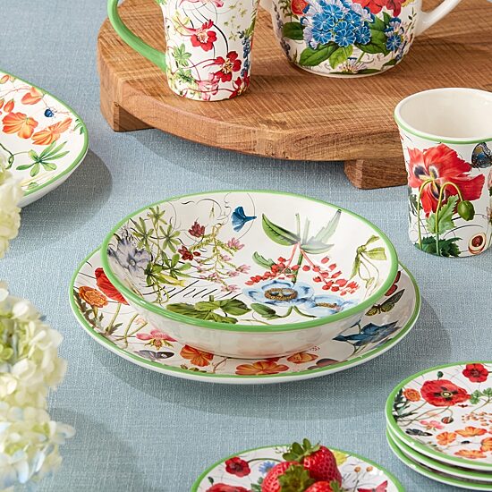 Certified International Greenhouse 4-pc. Ceramic Soup Bowl