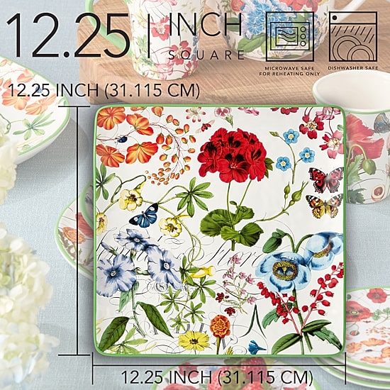 Certified International Greenhouse Ceramic Serving Platter
