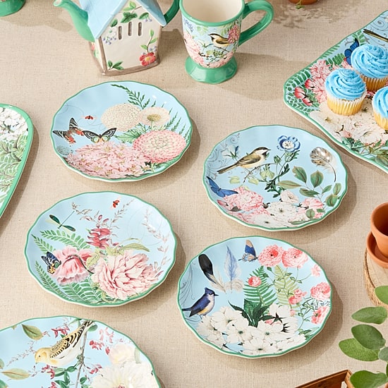 Certified International Flora 4-pc. Ceramic Salad Plate