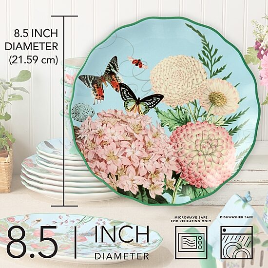 Certified International Flora 4-pc. Ceramic Salad Plate