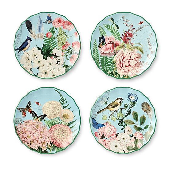 Certified International Flora 4-pc. Ceramic Salad Plate