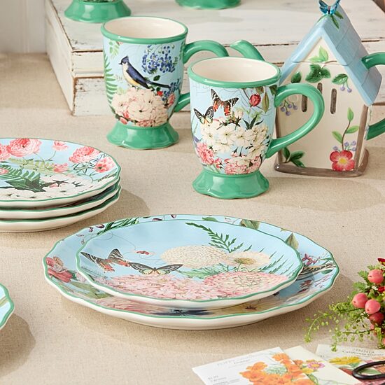 Certified International Flora 4-pc. Ceramic Salad Plate