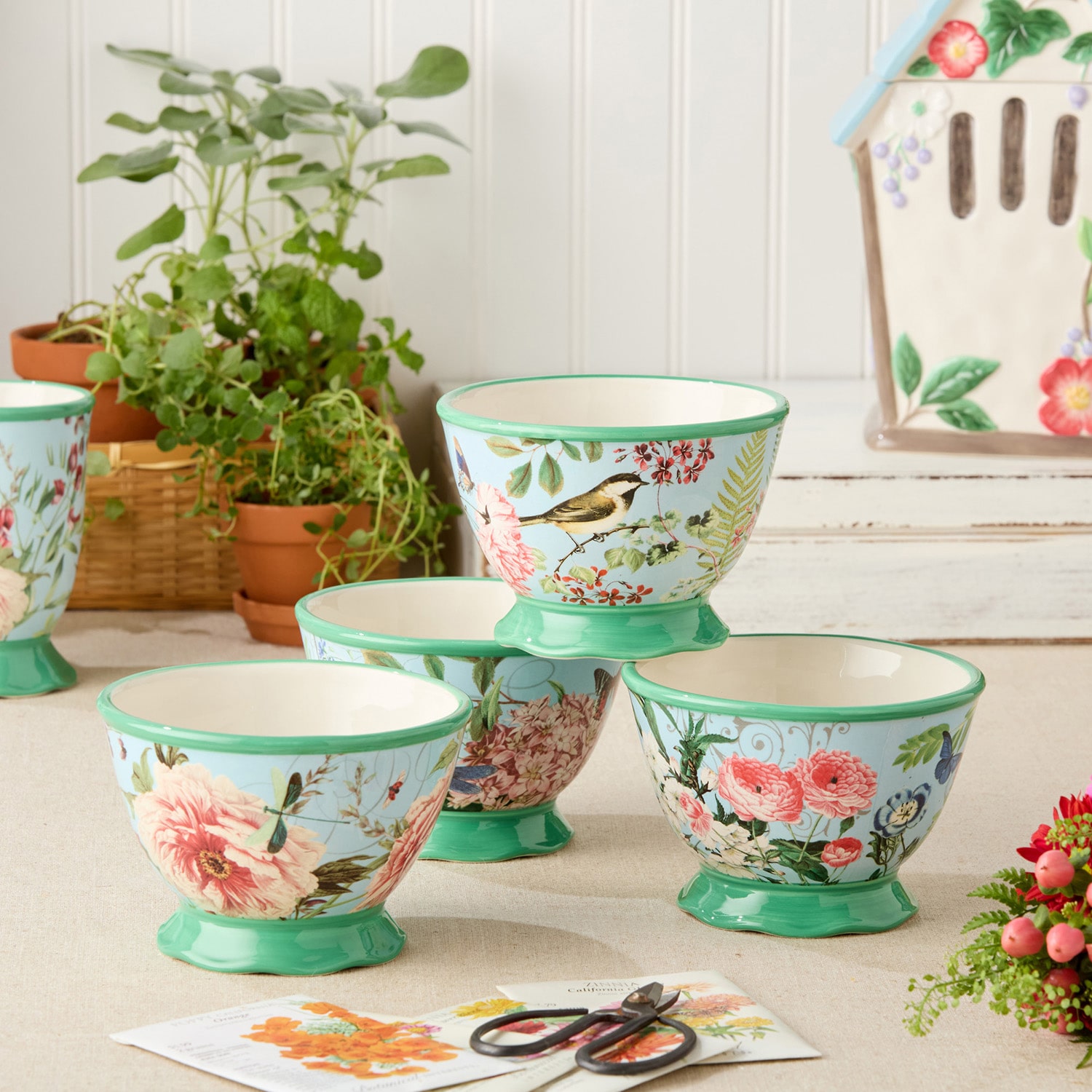 Certified International Flora Ice Cream Bowl