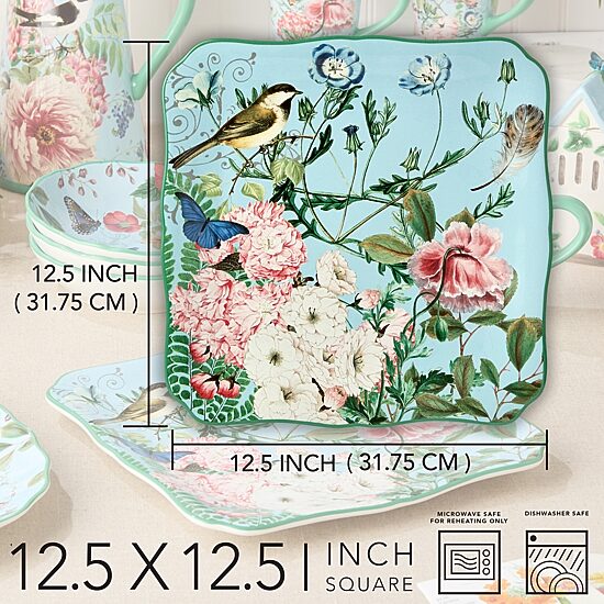Certified International Flora Ceramic Serving Platter